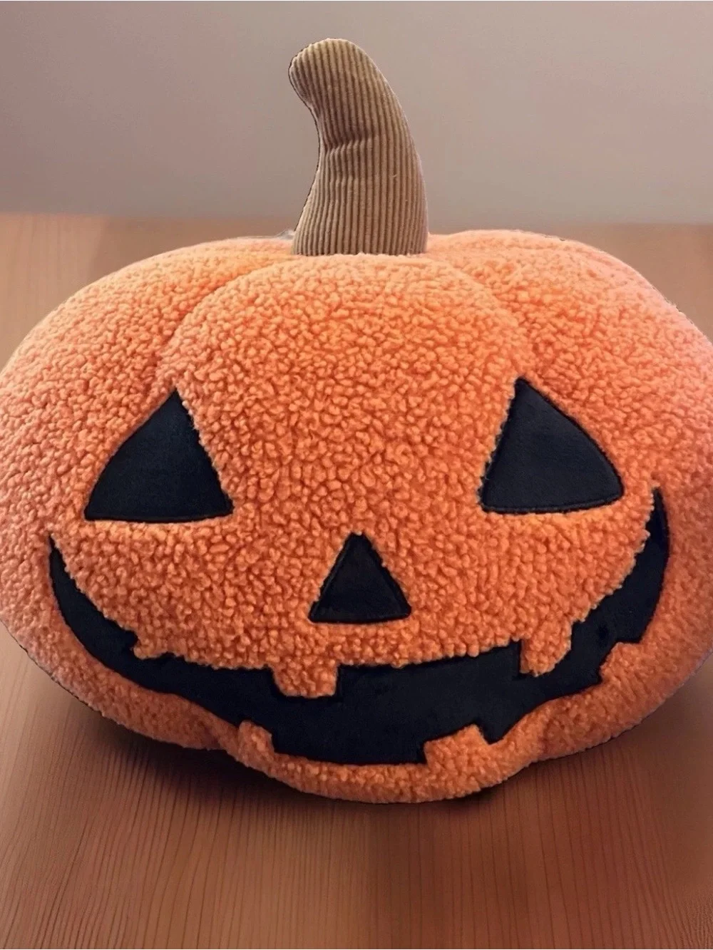 Costco Trendy Viral Brentwood Sherpa Pumpkin Plush Halloween Decor Pillow